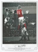 Charlie George 16x12 signed colourised photo, Autographed Editions, Limited Edition. Photo Shows