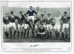 Eric Caldow 16x12 signed colourised photo, Autographed Editions, Limited Edition. Photo Shows Caldow