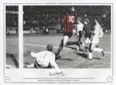 Neil Young 16x12 signed colourised Autographed Editions, Limited Edition. Photo Shows Young