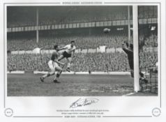 Bobby Smith 16x12 signed colourised photo, Autographed Editions, Limited Edition. Photo Shows the