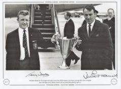 Jimmy Greaves and Terry Dyson 16x12 signed Black and white photo, Autographed Editions, Limited