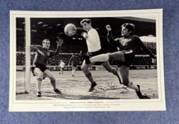 Bobby Tambling signed Chelsea Legend Bobby Tambling 16x12 black and white print. Bobby Tambling of