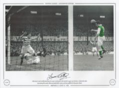 Lawrie Reilly 16x12 signed colourised photo, Autographed Editions, Limited Edition. Photo Shows