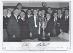 Bobby Smith and Les Allen 16x12 signed, Black and white photo, Autographed Editions, Limited