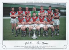 Jim McIlroy and Trevor Meredith 16x12 signed Colour photo, Autographed Editions, Limited Edition.