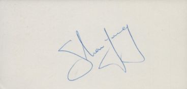 Shaun Young signed white card 6x3 Inch Approx. Good condition Est.