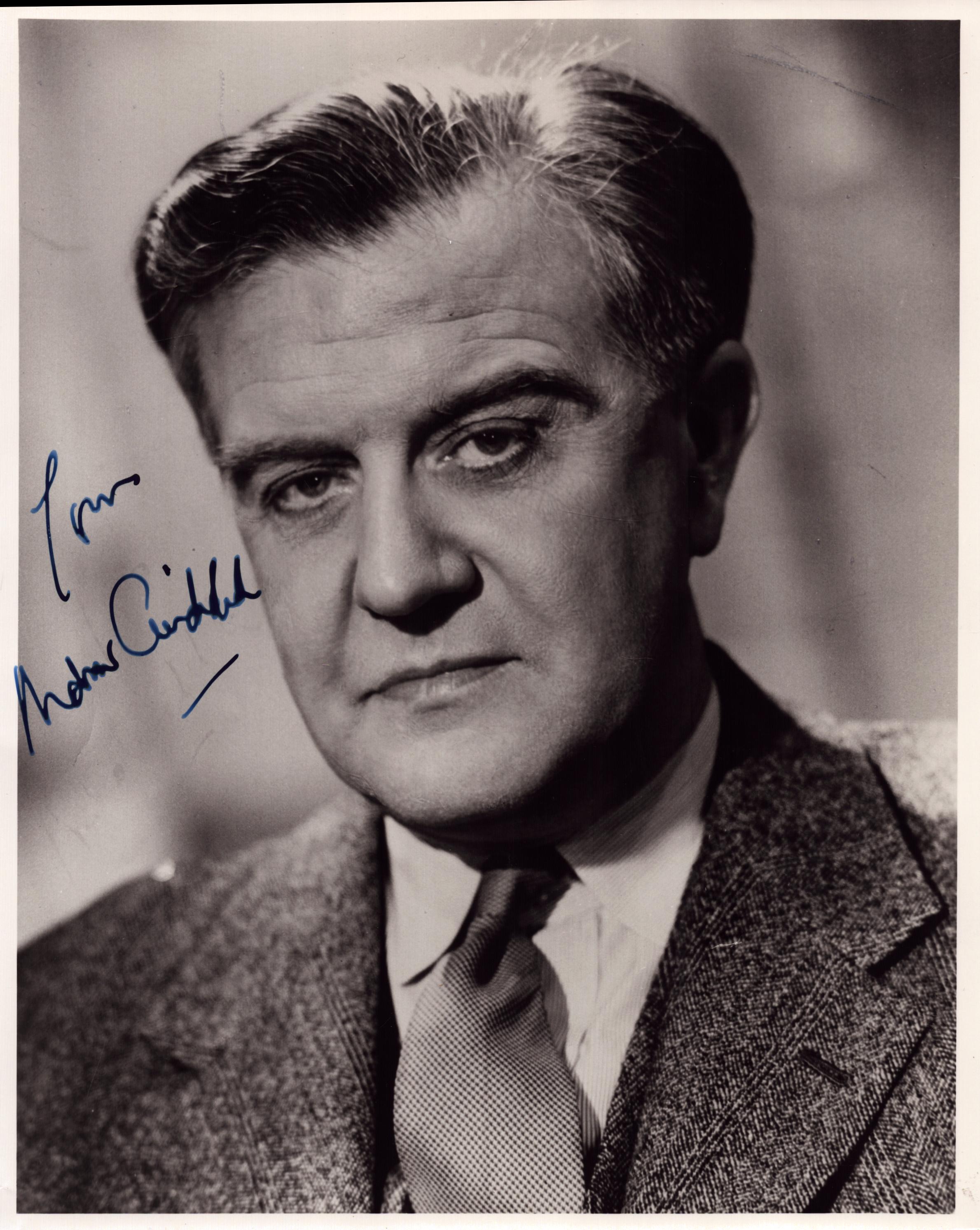 Andrew Cruickshank (1907-1988). 10x8 inch photo, signed in fountain pen ink. A Scottish actor,
