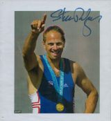 Steve Redgrave signed, CBE DL, photo copied colour pictured 8.25x7.5 Inch Approx. Good condition