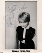 Toyah Wilcox signed 10x8inch black and white photo. Dedicated. Good condition Est.