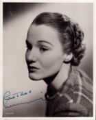 Constance Cummings (1910-2005), a 10x8 inch photo, signed in fountain pen ink. An American-British