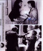 Dudley Moore signed 'Best Defense' black and white lobby card 10x8 inch approx. Good condition Est.