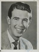 Leslie Crowther signed 5x4 inch black and white vintage photo dedicated. Good condition Est.
