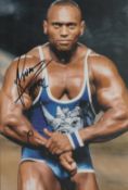 Rhino (Mark Smith) signed 12x8 inch Gladiator colour photo. Good condition Est.