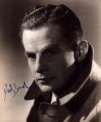 Derek Bond (1920-2006), British actor. A 9x7 inch photo, signed in fountain pen ink. He appeared