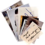 ENTERTAINMENT 10 signed photos/cards including names of Kiki Dee, Julie Debazac, Alexandre Debanne