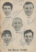The Barron Knights multi signed 6x4 inch promo photo includes 5 signatures. Dedicated. Good