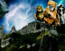 Michael Henbury signed 10x8 inch Ewok Return of the Jedi colour photo. Good condition Est.