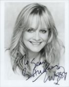 Twiggy signed 10x8inch black and white photo. Dedicated. Good condition Est.