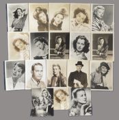 Hollywood legends collection Original photos from 1950s. Approx 15 black and white unsigned photos