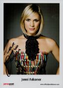 Jenni Falconer signed 7x5 inch colour promo photo. Good condition Est.
