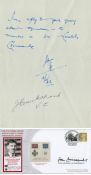 WWII John Cruickshank VC signed Victoria Cross and George Cross Memorial FDC and ALS PM The Victoria