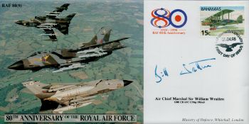 ACM Sir William Wratten signed 80th Anniversary of the Royal Air Force FDC PM RAF 80th Anniversary