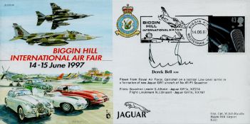 Derek Bell signed Biggin Hill International Air Show 14-15 June 1997 FDC PM Biggin Hill 14.06.97