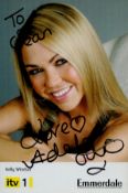 Adele Silva signed 6x4 inch Emmerdale colour promo photo. Dedicated. Good condition Est.