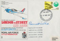 Barnes Wallis signed London to Sydney Air Race Royal Air Force Little Rissington FDC PM London,