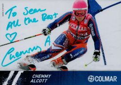Chemmy Alcott signed 6x4 inch colour promo photo. Dedicated. Good condition Est.
