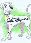 Cate Bauer signed 7x5inch colour dalmatian photo. Good condition. All autographs come with a