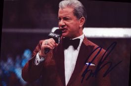 Bruce Buffer signed 7x5 inch colour photo. Good condition. All autographs come with a Certificate of