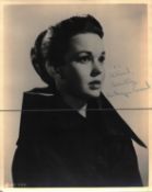 Kathryn Grant signed 10x8 inch vintage black and white photo dedicated with original Columbia