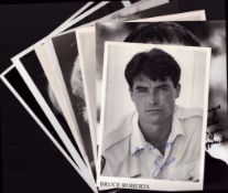 Entertainment collection 8, signed 10x8 inch black and white photos includes great names such as