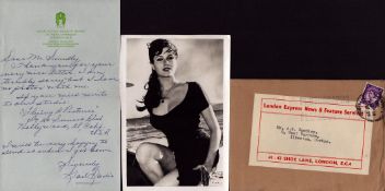 Kathleen Case UNSIGNED 10X8inch black and white photo with original mailing envelope. Good