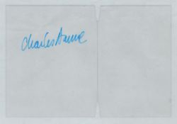 Charles Dance signed plastic Funko pop window Approx. 7.5x5 Inch. Good condition. All autographs