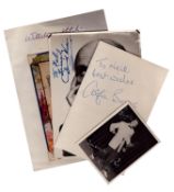 Entertainment collection 4, assorted signature pieces and photos includes Alfie Bass, David Nixon,