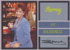 Sue Holderness signed promo colour photo 7x5 Inch. Is an English actress on both stage and screen.