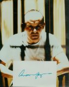 Sir Anthony Hopkins CBE signed colour photo from his role in Silence of The Lambs, measures 8 inch