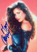 Mary Crosby signed 7x5inch colour photo. Good condition. All autographs come with a Certificate of