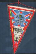 Vintage 1966 World Championships- Jules Rimet Cup- England Pennant. Good condition. All autographs