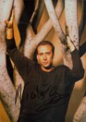 Nicolas Cage printed signature colour photo, measures 5 inch by 7 inch. Good condition. All