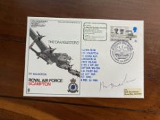 RAF SC36f DAMBUSTER AIR MARSHAL MICKY MARTIN SIGNED THE DAMBUSTERS COVER. Certified No 6 of 200