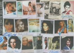 Bond Girls Are Forever multi signed booklet. Signed by Eunice Gayson, Pamela Salem, Caroline