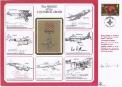 DM1c The Award of the Air Force Cross. Special Signed 7 AFC Holders Plus Pilot also AFC. 10 Apr 84