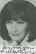 Fenella Fielding, OBE signed vintage black and white photo 6x4 Inch. Good condition. All