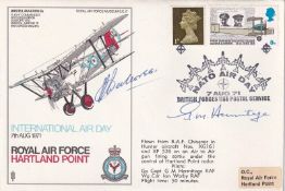 WW2 RAF Hartland Point Signed H J L Hallowes 43 Sqn Pilot Battle of Britain. 7 Aug 71 BFPS 1169