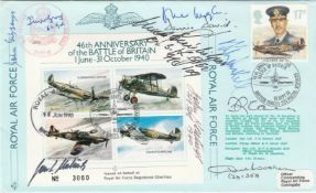 JSF9c 46th Anniv Battle Of Britain Signed Jan L Malinski Plus 9 Battle of Britain. 16 th Sept 86