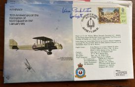 Grp Capt Ken Batchelor signed H P Hinaidi WW1 Bomber cover B14. Good condition. All autographs