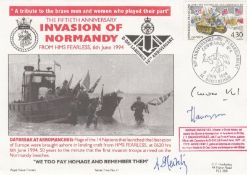 Rare 2RNCH11b Invasion of Normandy Signed 3 S Veil Survivor Auschwitz Plus 2. 6th June 1994